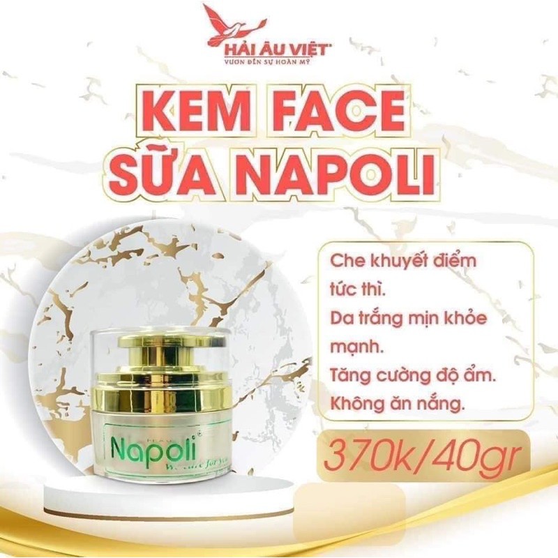 Kem face napoli 🍓[𝐆𝐈𝐀́ 𝐇𝐔𝐘̉ 𝐃𝐈𝐄̣̂𝐓]🍓dưỡng trắng da.cấp ẩm.phục hồi da