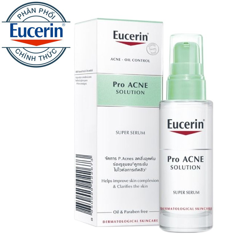 Eucerin Tinh chất loại sạch mụn không viêm ProAcne Super Serum 30ml