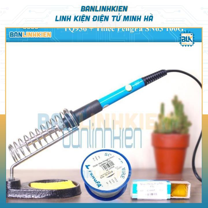 Combo Mỏ Hàn Điều Chỉnh TQ936 + Kệ Hàn + Thiếc hàn + Bọt Biển + Nhựa Thông