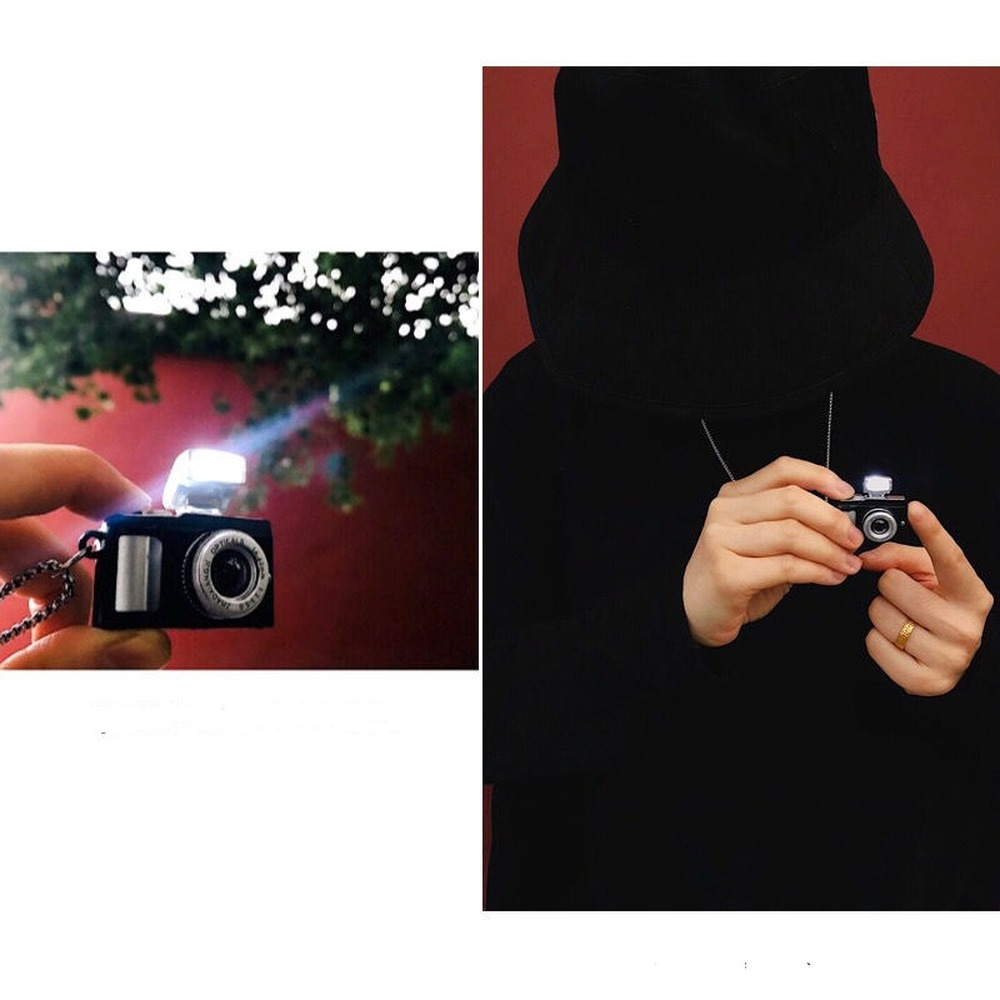 Dây Chuyền Mặt Hình Camera Độc Đáo Phong Cách Hip Hop Cổ Điển Thời Trang