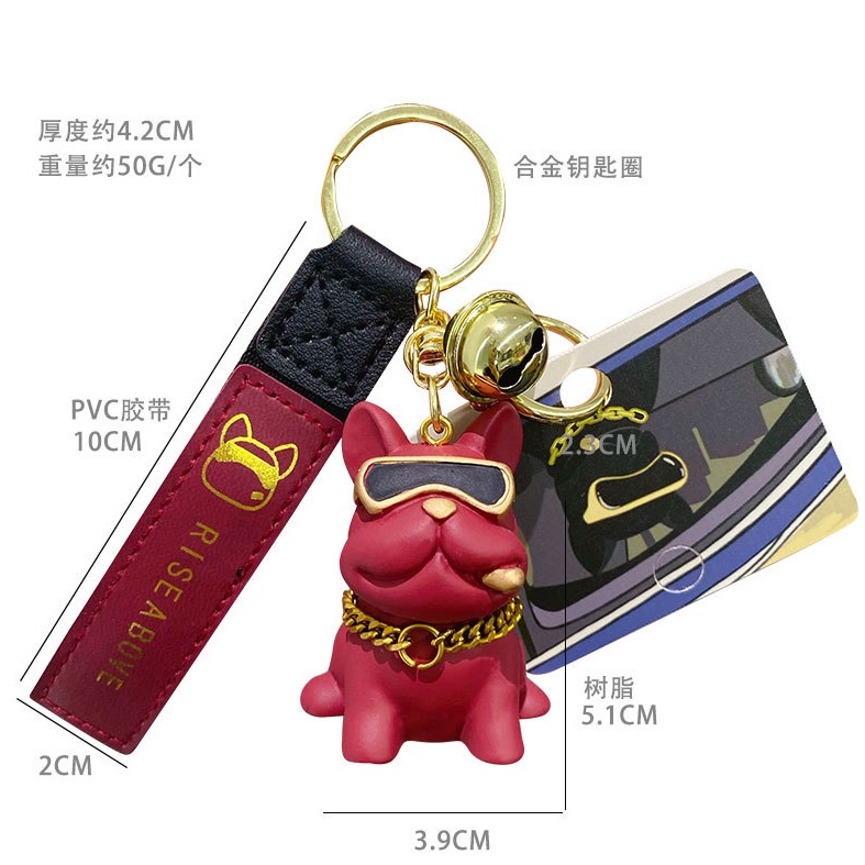 Móc khóa Chó Pit Bull đại ca giàu sang