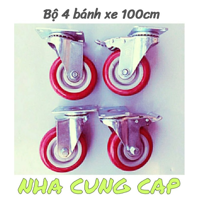 BỘ 4 BÁNH XE ĐẨY HÀNG SIZE 100CM