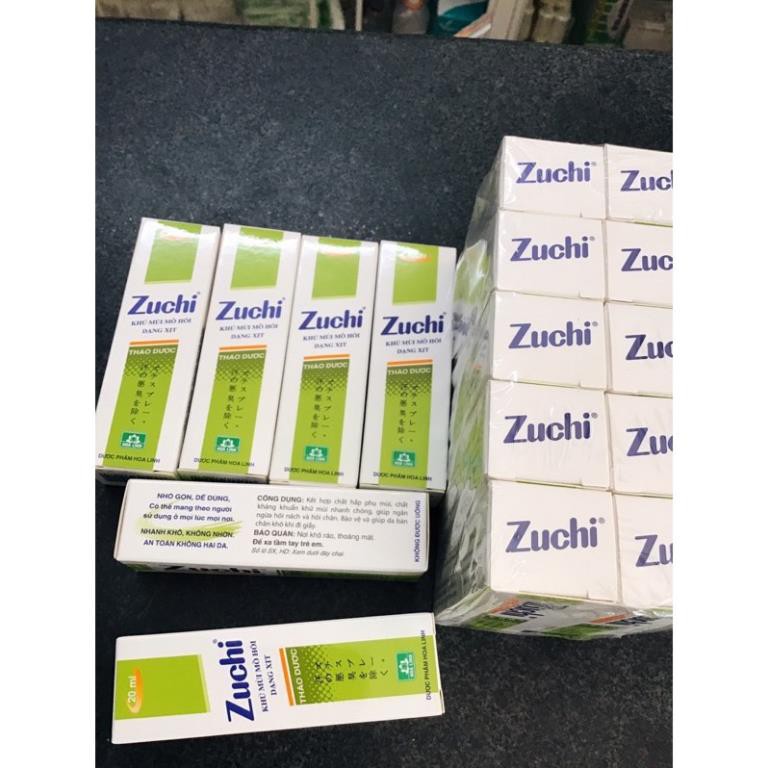 Khử mùi mồ hôi dạng xịt Zuchi chai 20ml