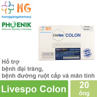 Kèm quà tặng: Livespo colon Bào Tử Lợi Khuẩn Cho Bệnh Viêm Đại Tràng