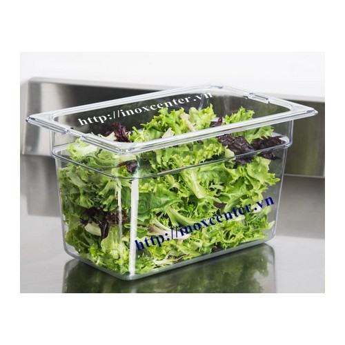 Khay nhựa buffet 1/4 đựng thực phẩm - Khay đựng thức ăn nhà hàng khách sạn