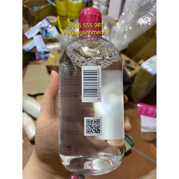 Tẩy trang Bio.der.ma chai 500ml hàng Pháp