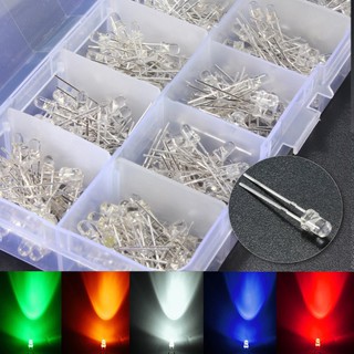 Set 300 bóng đèn LED tròn siêu sáng 3mm