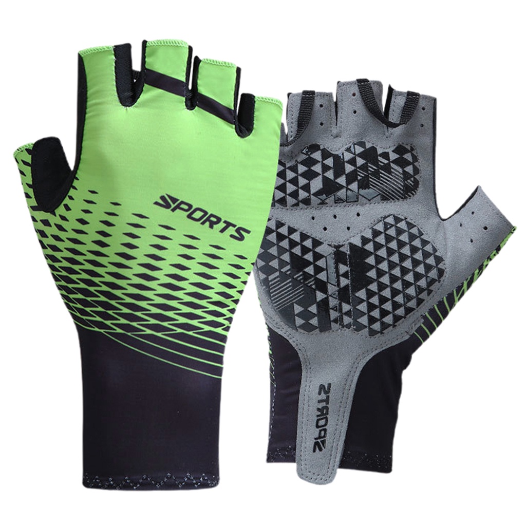 Găng Tay Hở Ngón Tập Gym Chống Trượt Cho Nam