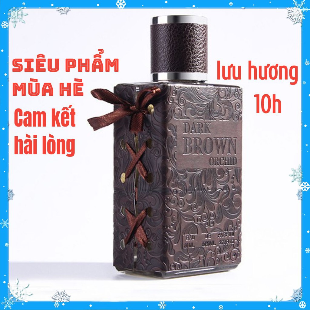 Nước Hoa Nam Chính Hãng Thơm Lâu Mini Dark Brawn Chai 80ml Đẳng Cấp Vượt Trội Lưu Hương Đến 10h