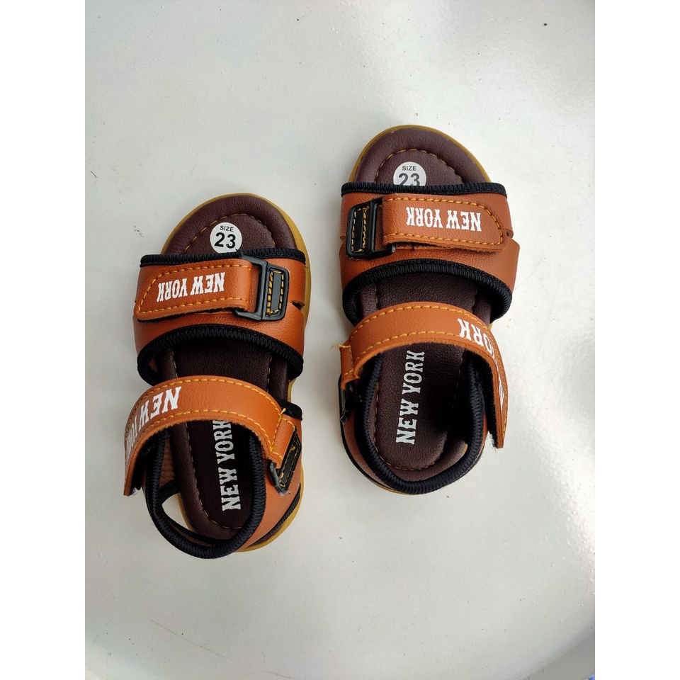 Giày sandal da PU mềm mại thời trang cho bé trai (0-24 tháng tuổi)