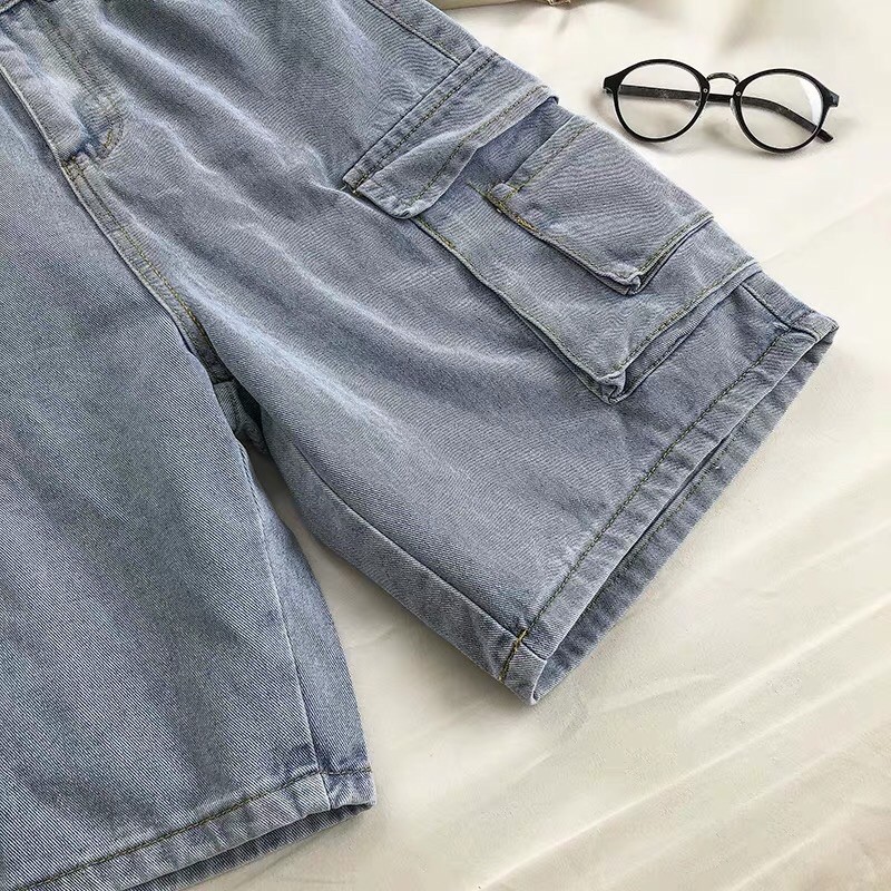 ORDER quần short jeans túi hộp ullazang