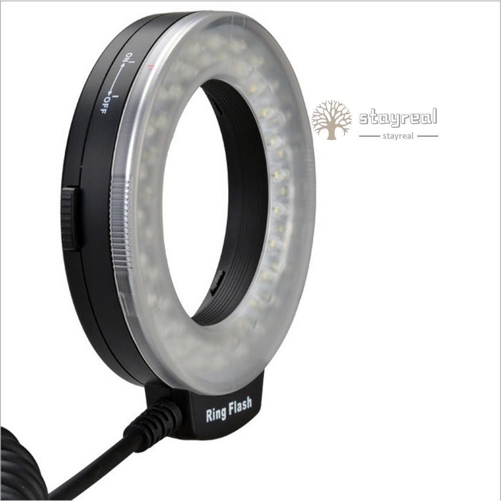 Macro LED Round Flash Bundle with 8 Adapter Rings Compatible with   Pentax Olympus Panasonic DSLR Camera