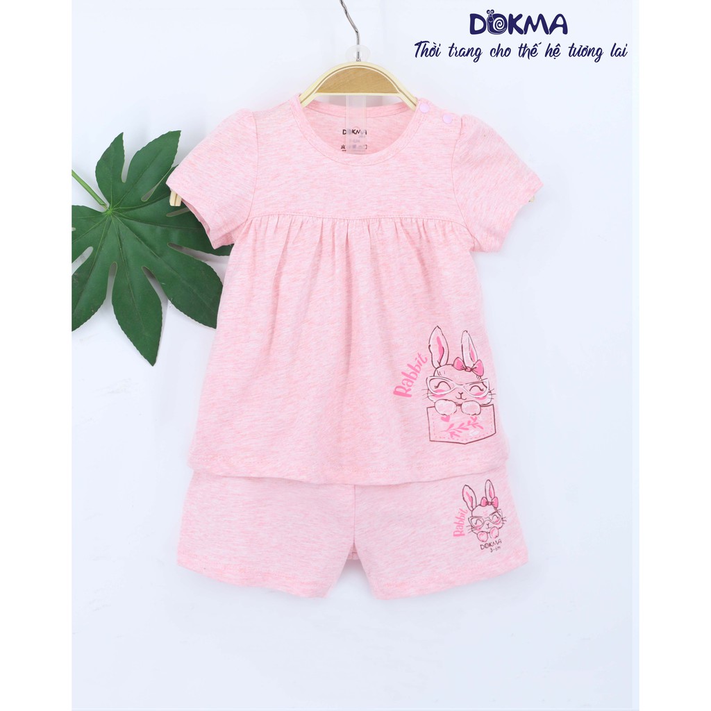 [Mã FARSBR241 giảm 15k đơn 0đ] DMB176 Bộ quần áo cộc tay cài vai Dokma ( 6-18M)