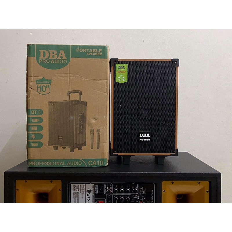 LOA KÉO KARAOKE DBA CA10 bass25 hát cực hay kèm 2 míc cực sịn