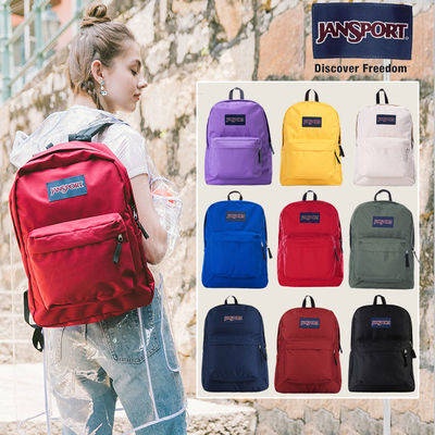 Ba lô màu sắc chính thức của Jansport Jessberg cổ điển, sinh viên, ba lô máy tính