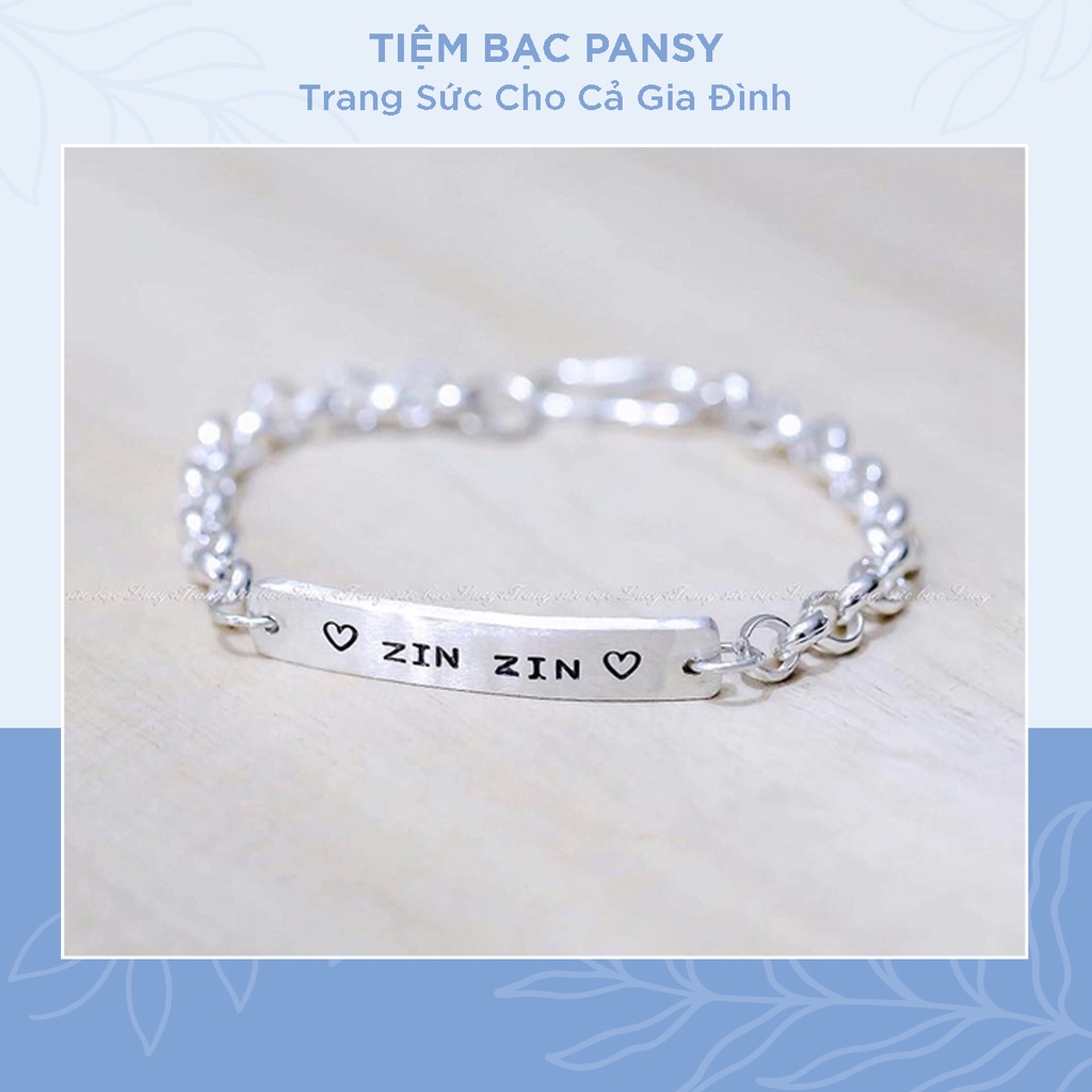 Lắc bạc ta cho bé dạng móc xích tuỳ chỉnh to nhỏ - Vòng lắc bạc trẻ em bền đẹp chắc chắn
