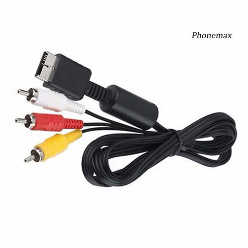 (xả kho) Dây Cáp Av Tới 3 Rca Tv Cho Máy Chơi Game Sony Playstation Ps 1 / 2 / 3