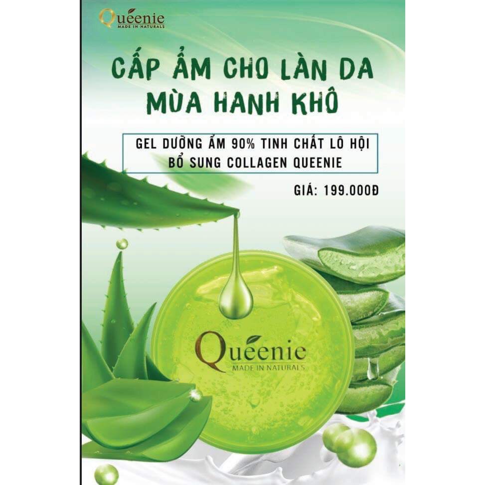 Gel dưỡng ẩm lô hội Queenie