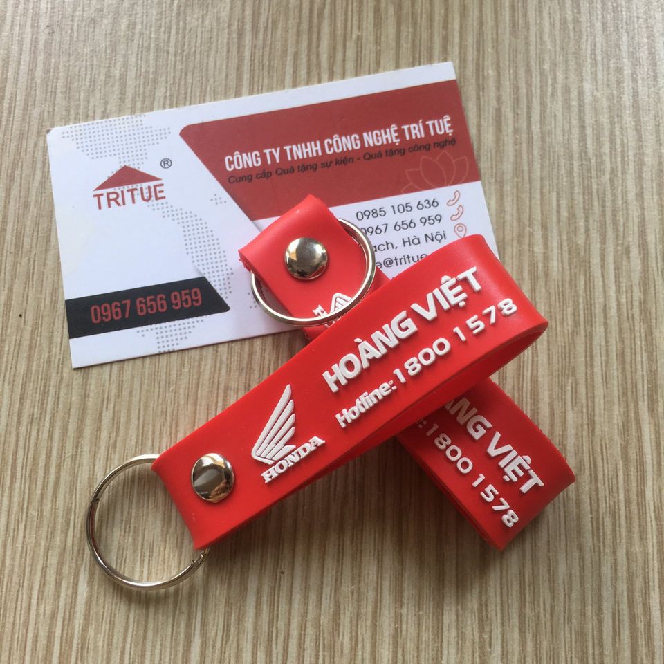 Làm móc khóa cao su theo yêu cầu của khách hàng - Bán móc khóa cao su in ấn logo công ty.
