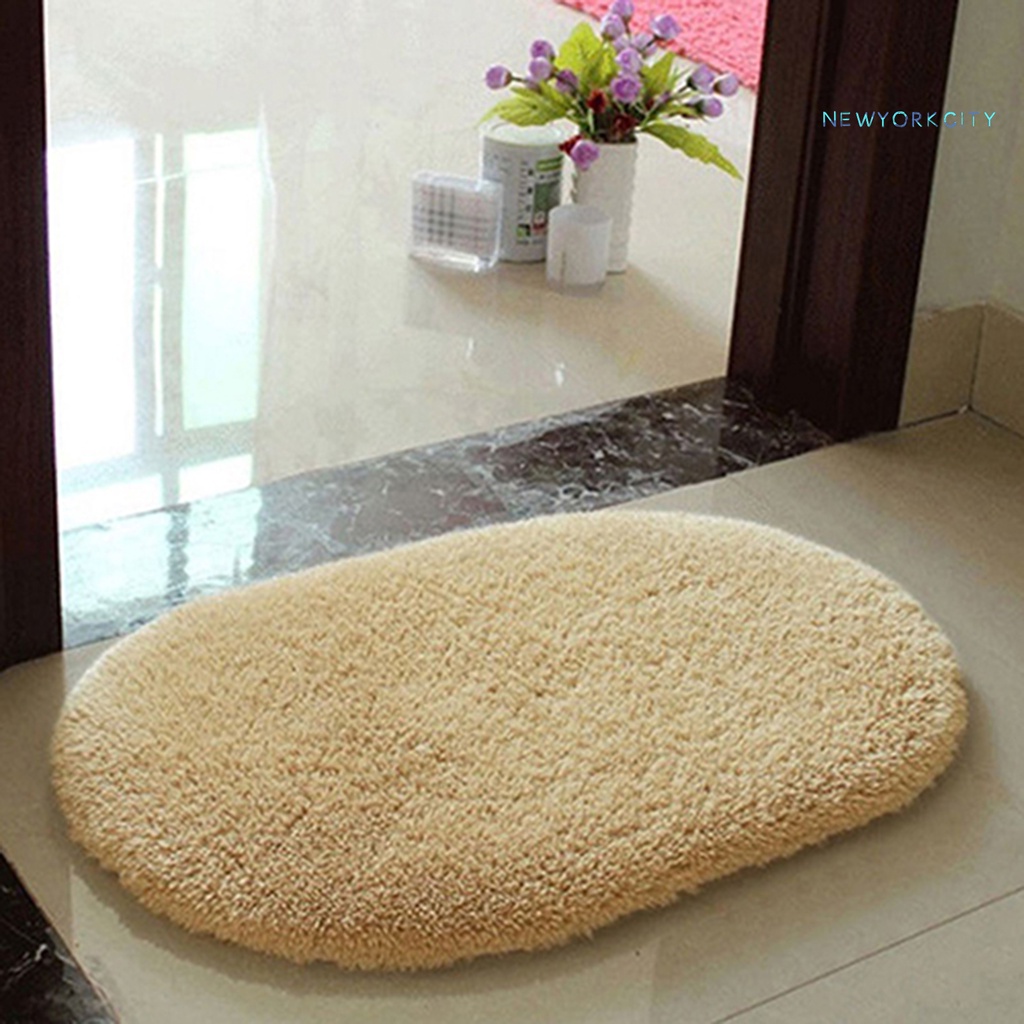 Thảm Chùi Chân Polyester Chống Trượt Thấm Hút Tốt Màu Sắc Đơn Giản