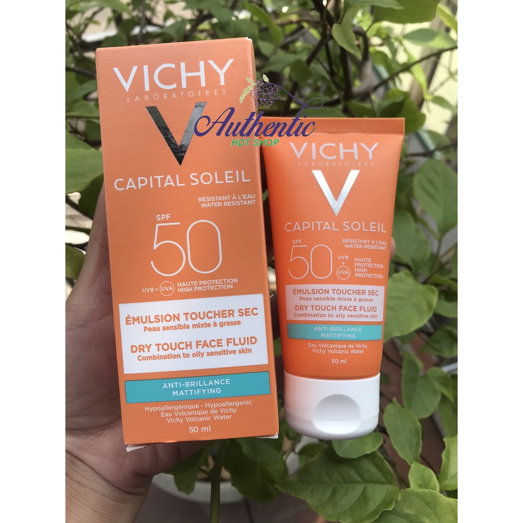 (Nội Địa Pháp) Kem chống nắng VICHY Capital Soleil SPF50+++ cho Da Dầu, Nhạy Cảm 50ml
