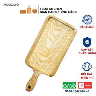 Khay gỗ decor Tema Kitchen gỗ tần bì - Khay gỗ đựng đồ ăn hình chữ nhật có tay cầm tiện dụng