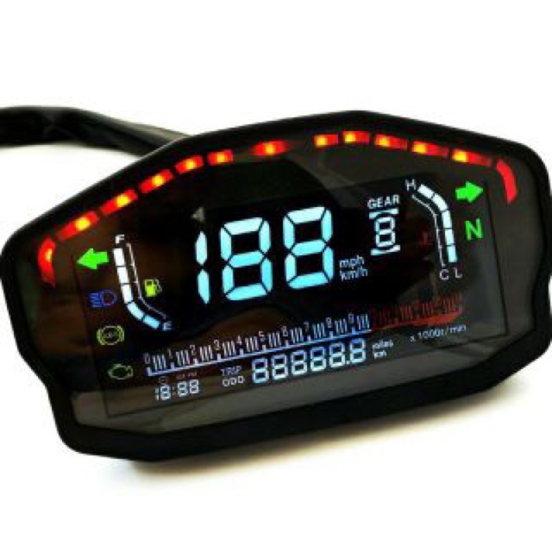 Đồng hô điện tử mẫu DUCATI gắn các loại xe honda yamaha winner x sonic satria exciter wave dream nouvo air blade sirius