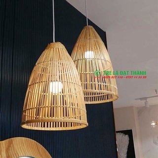 Đèn chùm mây tre trang trí