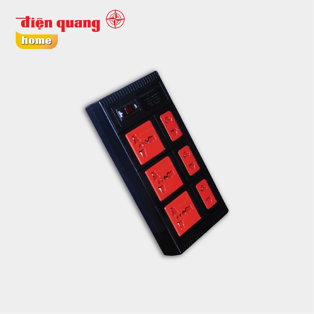 Ổ cắm Điện Quang ECO ĐQ ESK 6ECO - 6 Lỗ - Dây dài 2m/5m