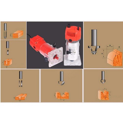 Máy phay gỗ cầm tay TRIMMER Mini dùng mũi 0.35mm