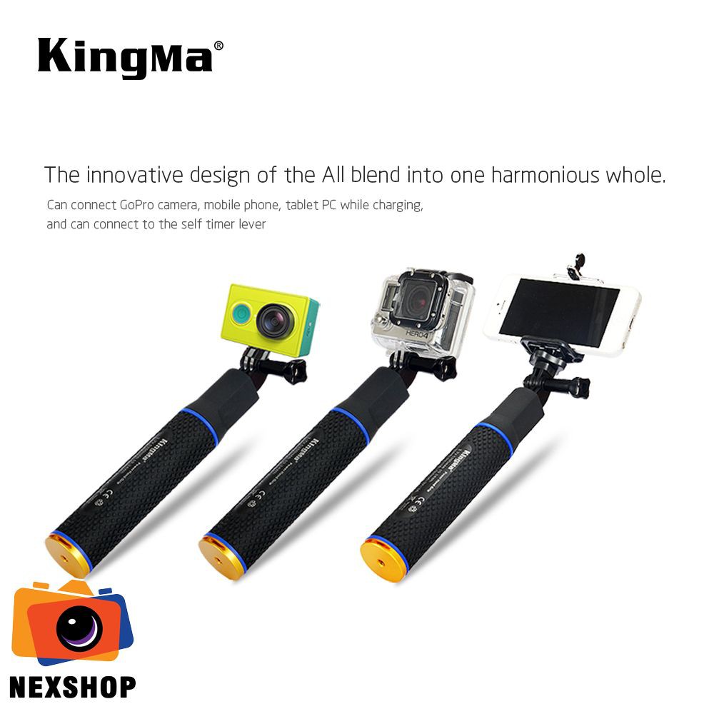 Gậy cầm tay kiêm sạc dự phòng cho Gopro | Nhập khẩu