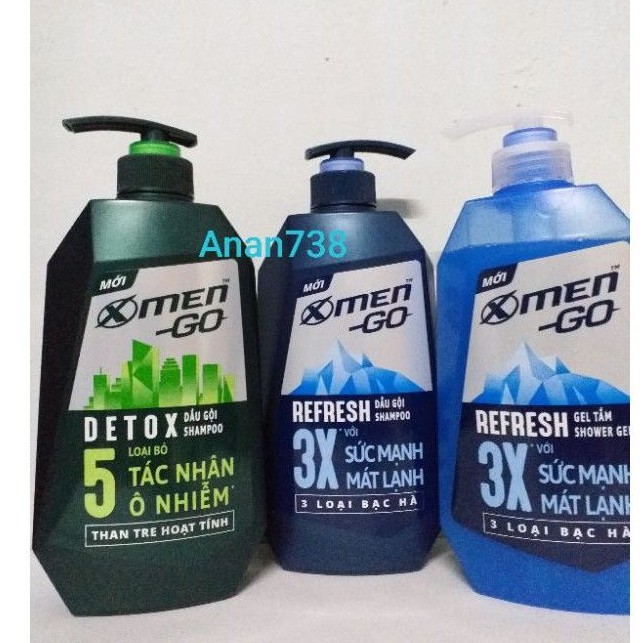 Dầu gội Xmen- Go DETOX 630g.