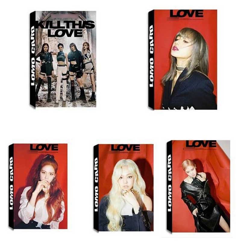 ( không hộp) Lomo Blackpink bộ ảnh hộp 30 ảnh thẻ hình nhóm nhạc idol Hàn quốc