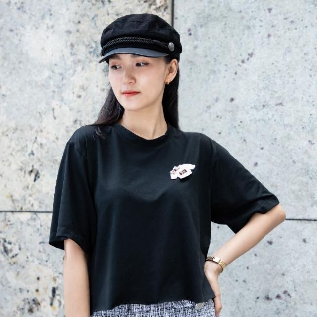 ÁO THUN CROPTOP CHẤT LIỆU COTTON THOÁNG MÁT