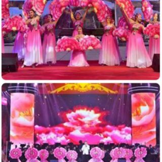 Quạt múa biểu diễn...