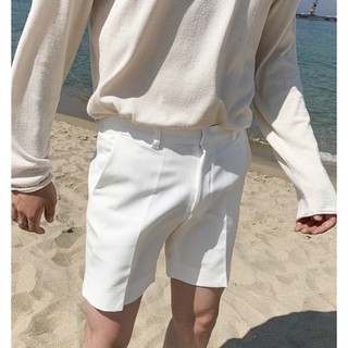 SHORTS BASIC trắng, kem - quần âu ngắn nam "CHUỘT TRẮNG" có big size