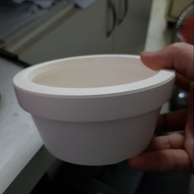 Chậu đất nung màu trắng lùn loại nhỏ |FREESHIP  SIÊU XINH | LỖI 1 ĐỔI 1
