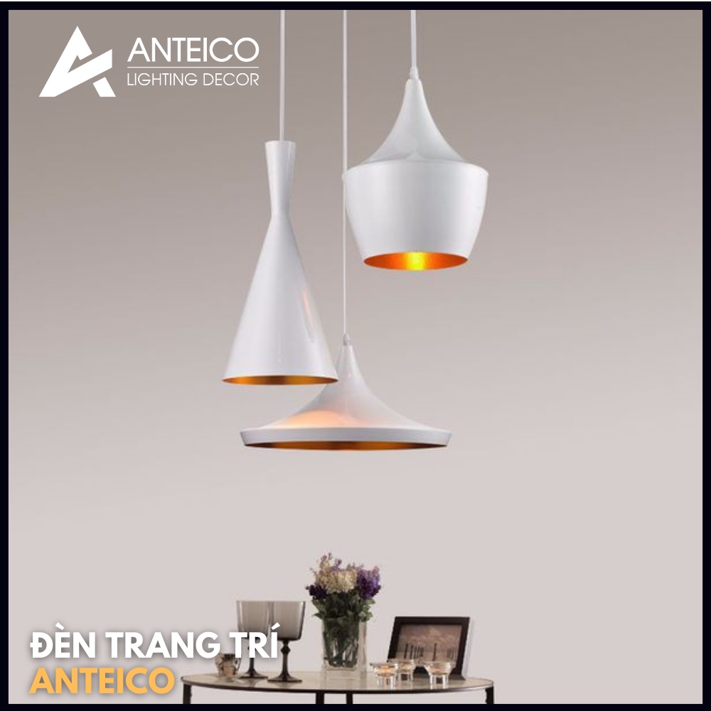Đèn thả ABC sang trọng trang trí bàn ăn màu sắc đen trắng 3 mẫu A B C đơn  Anteico Lighting