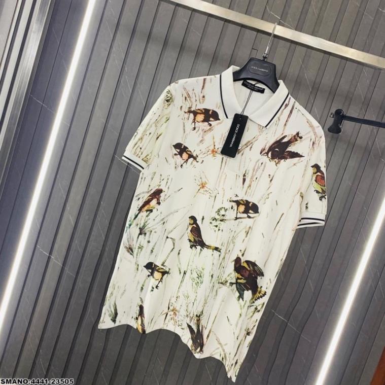[Ảnh Thật] Áo Polo Nam DG Hình in Chất Cotton Cao Cấp - Áo Phông DG Cổ bẻ Cao Cấp Cho Nam