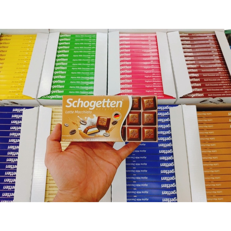 T6/2024 Socola Schogetten thanh của Đức, 100g