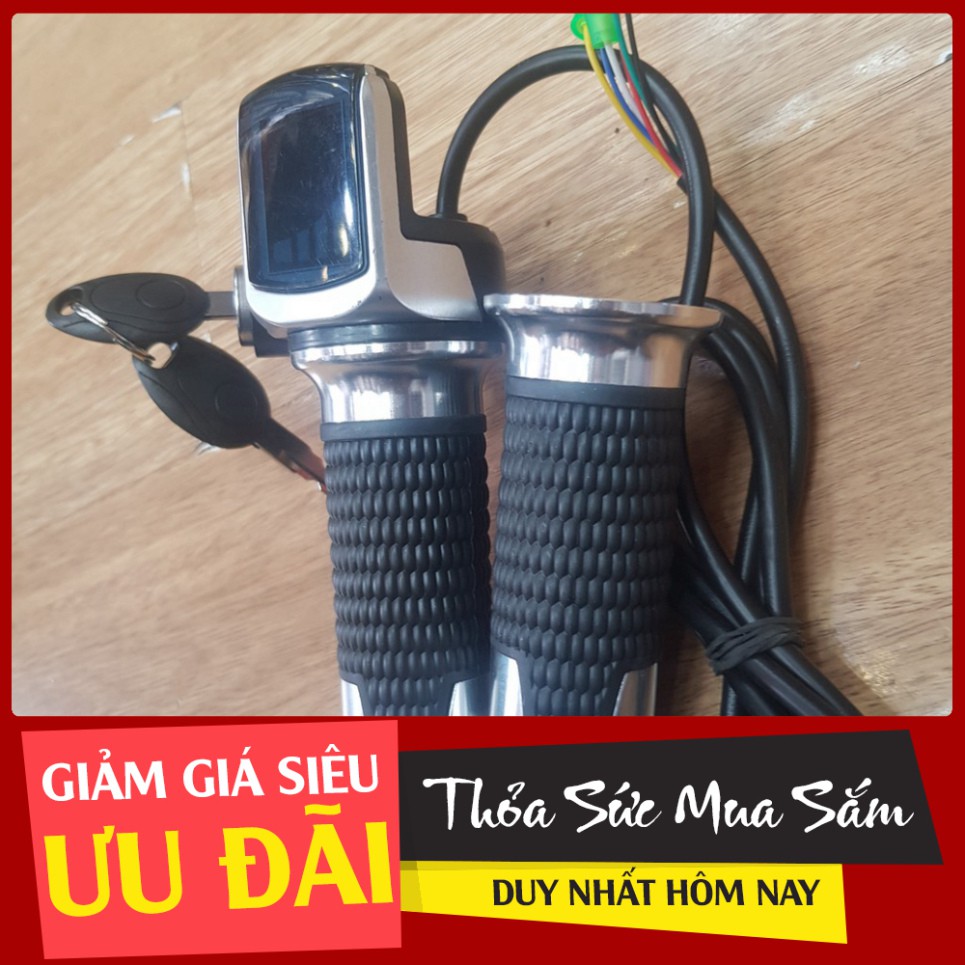 [HÀNG TỐT NHẤT] Tay Ga Xe Đạp Điện Có Ổ khóa Báo Bình MS 001 ĐẠI KA_GROUP