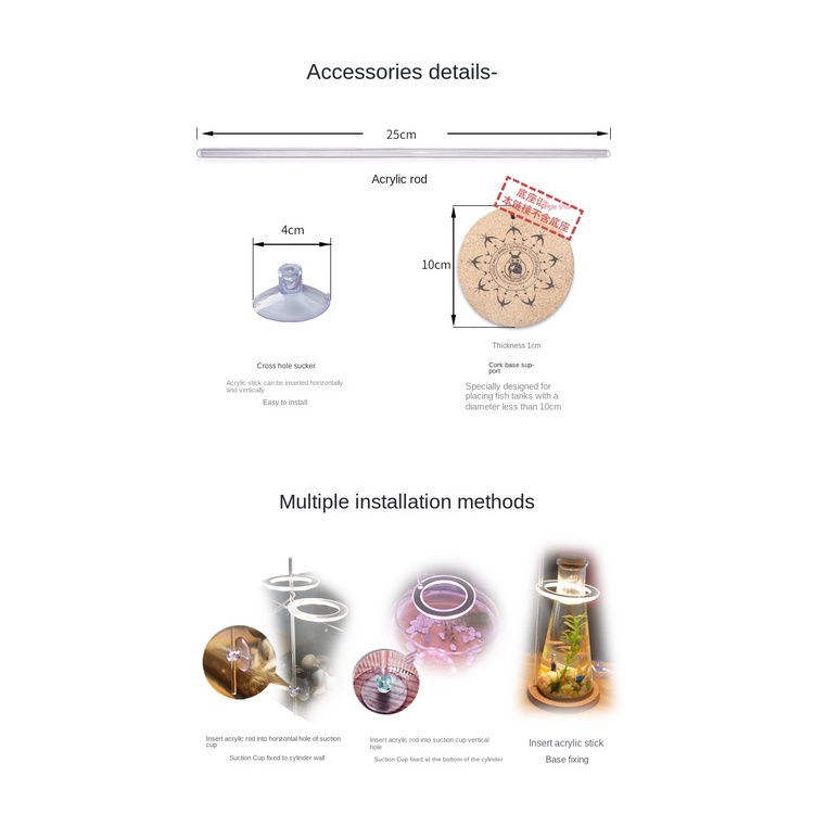 Đèn led Trang Trí Bể Cá Hình Thiên Thần Bắt Mắt Sành Điệu