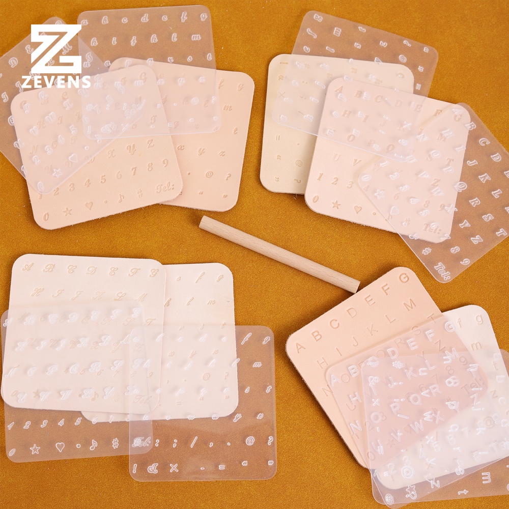 Con Dấu In Chữ/ Số/ Chữ/ Số Làm Đồ Da Thủ Công Bằng Da Trong Suốt DIY