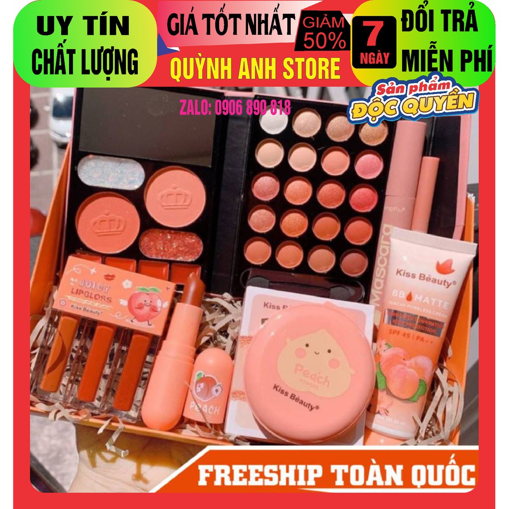 Bộ trang điểm MiLa Peach 7 món chuyên nghiệp