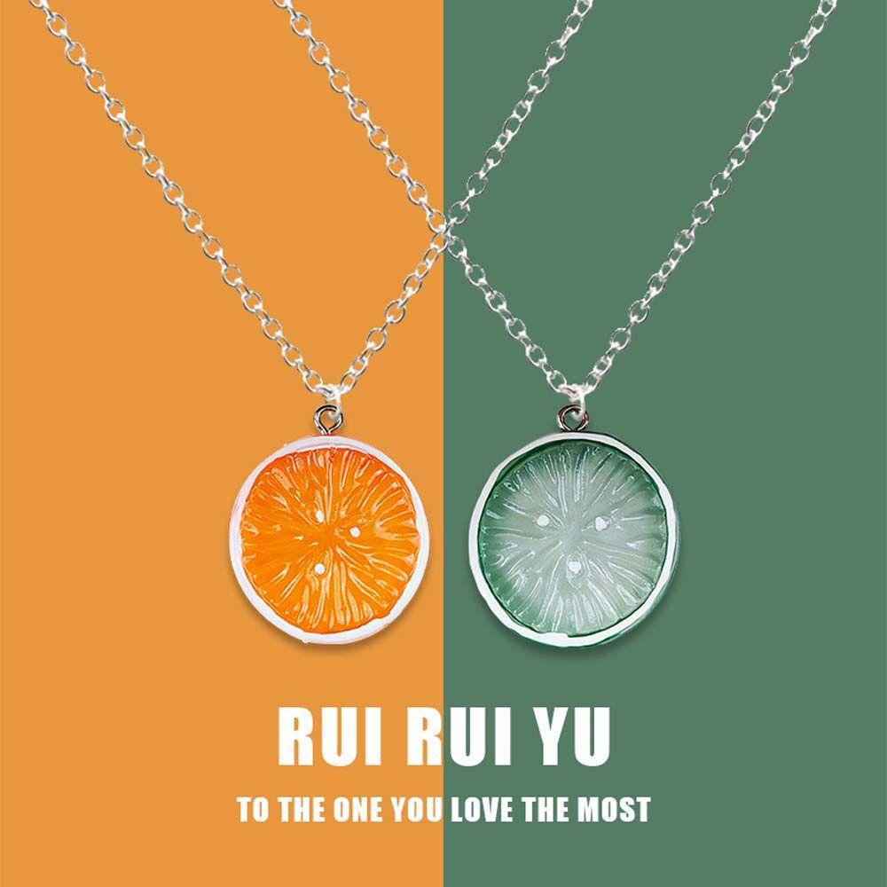 Vòng cổ Mặt Quả Chanh 2Life Phong Cách Hàn Quốc Cổ Điển