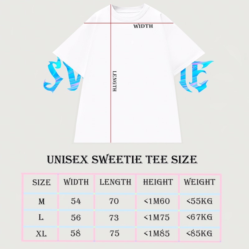 Áo thun Sweetie Panda Tee - Sky Blue - Unisex
