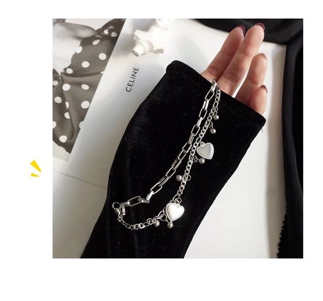 Bracelet Vòng tay mặt trái tim ulzzang cool ngầu | BigBuy360 - bigbuy360.vn
