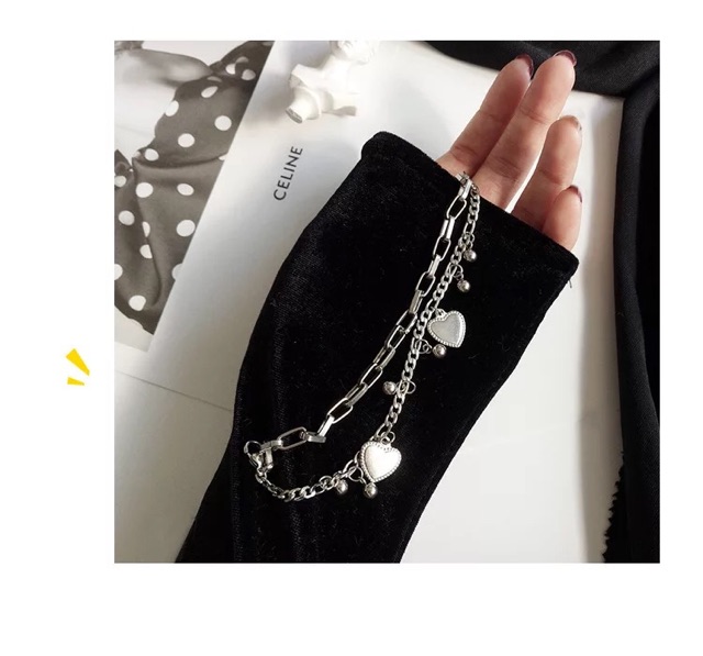 Bracelet Vòng tay mặt trái tim ulzzang cool ngầu