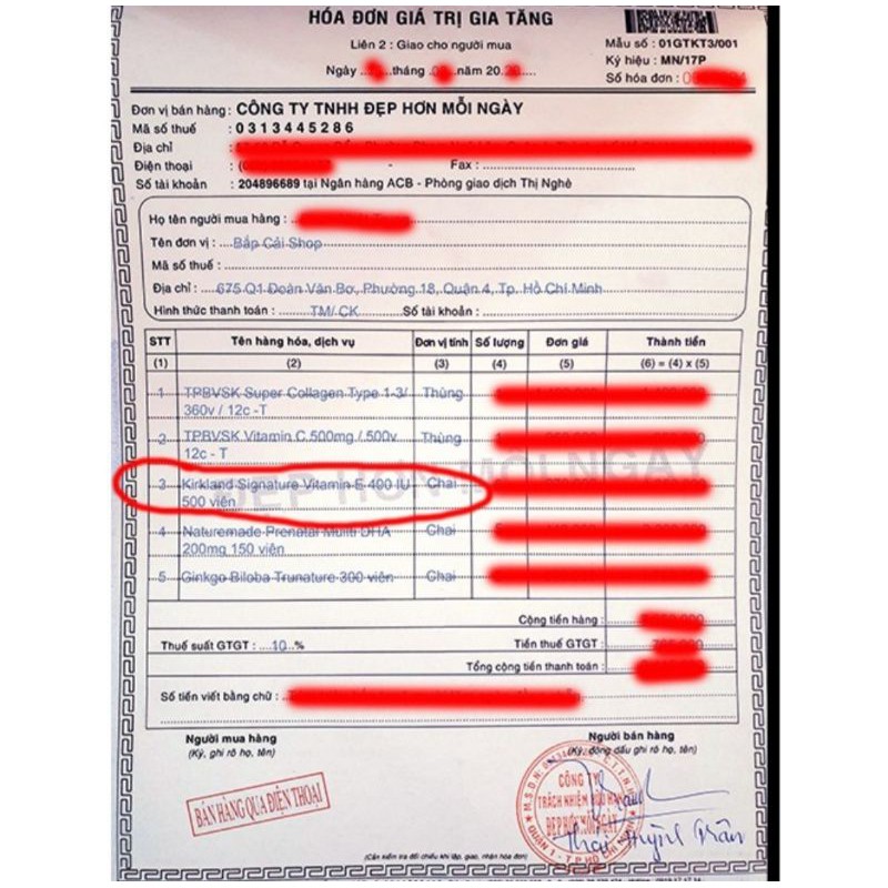 🍓[HSD 2025] Vitamin E 400 IU Kirkland 500 Viên Của Mỹ | Thế Giới Skin Care