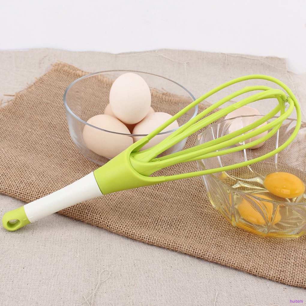 Dụng cụ đánh trứng bằng nhựa kiểu gấp gọn màu sắc ngẫu nhiên tiện dụng